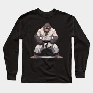 Karate Master Gorilla Long Sleeve T-Shirt